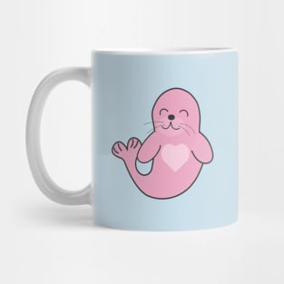 Cute Pink Seal Mug